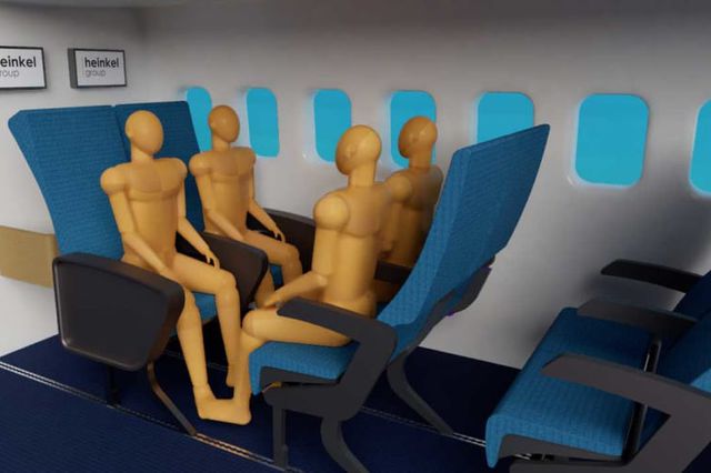 "Flex Lounge": The airline seats of the future, in one imagining, face each other.